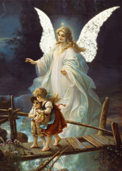 Angel Over Two Children