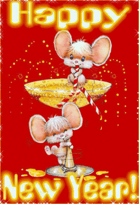 Mouse And Doe New Year Glitter
