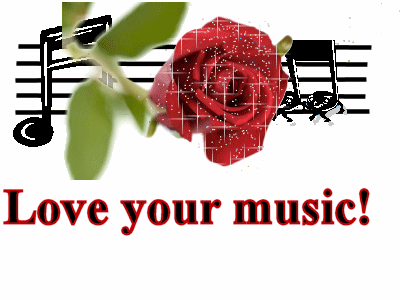 Music And Rose Glitter