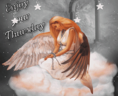 Enjoy Your Thursday Angel Graphic