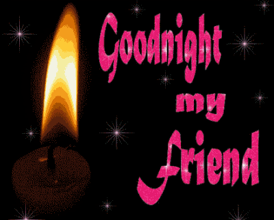 Good  Night My Friend Glittering Image