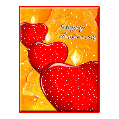 Flaming Hearts - Happy Anniversary