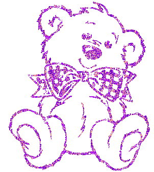 Glittering Bear Outline