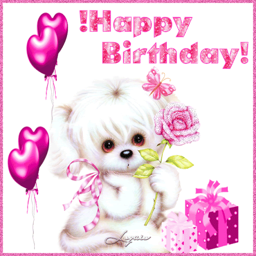 Cute Puppy Wishing You Happy Birthday