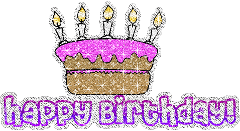 Coruscating Happy Birthday Graphic