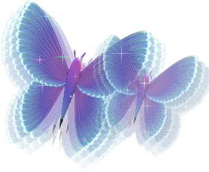 Two Glittering Butterflies