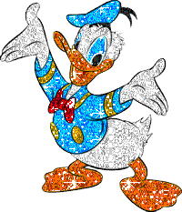 Glittering Donald Duck Graphic