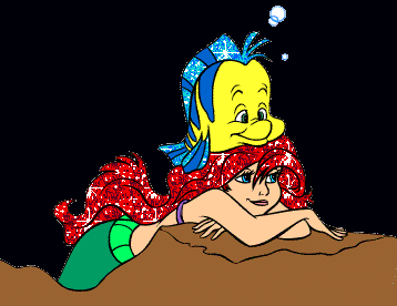 Ariel And Flounder Glitter
