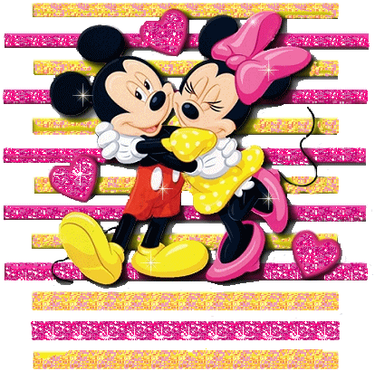 Mickey And Minnie Mouse Hugging