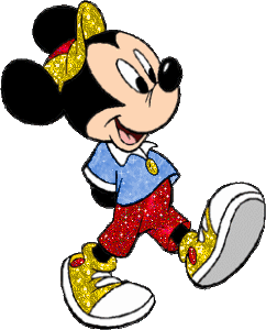 Mickey And His Golden Boots Glitter