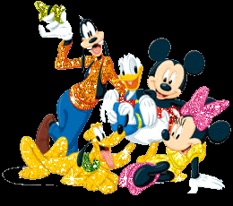 Disney Cartoon Characters Glitter