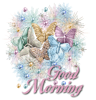 Colourful Butterflies - Good Morning Graphic