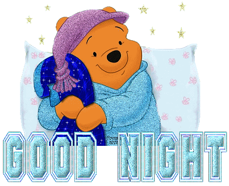 Bear Good Night Glitter