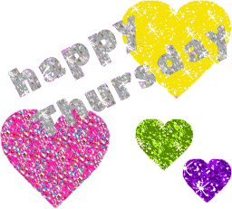 Colourful Hearts - Happy Thursday