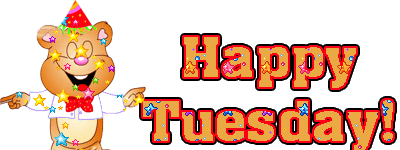 Starry Happy Tuesday Graphic