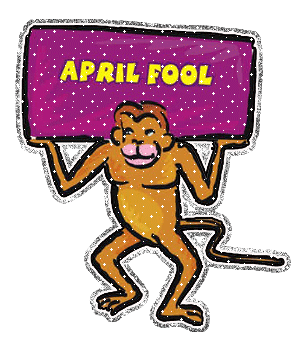 Monkey April Fool Glitter