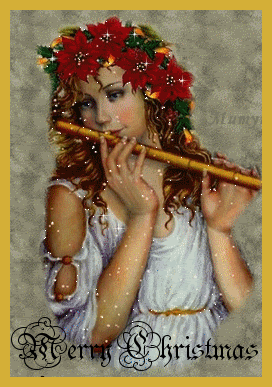 Playing Flute - Merry Christmas