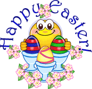 Lightning Happy Easter Graphic