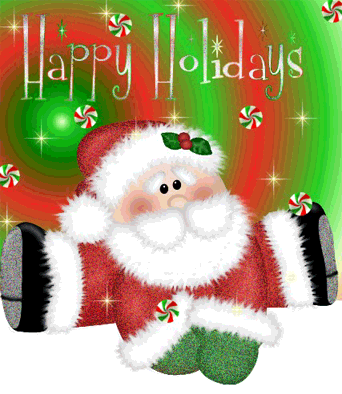 Santa Wishing Happy Holidays