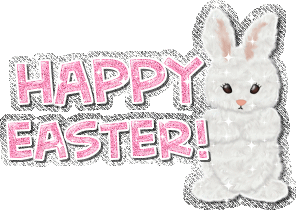 White Rabbit - Happy Easter Glitter