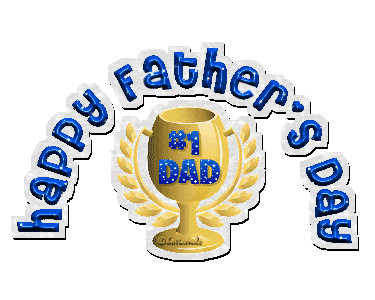 Golden Happy Father Day Glitter
