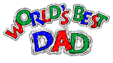 Colourful Best Dad Glitter