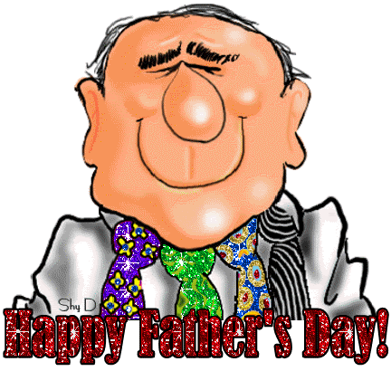 Blazing Happy Fathers Day Graphic