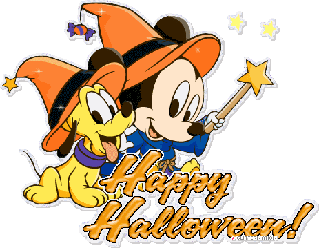 Mickey With A Puppy - Happy Halloween