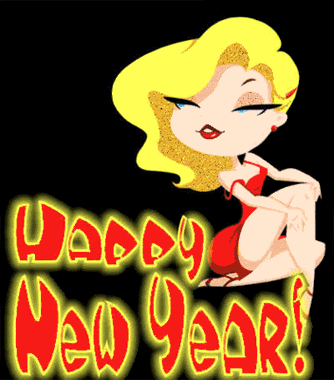 Flashy Happy New Year Graphic