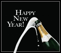 Champagne Happy New Year Glitter