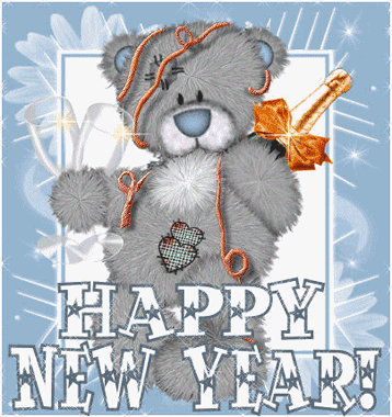 Bear Celebrating New Year