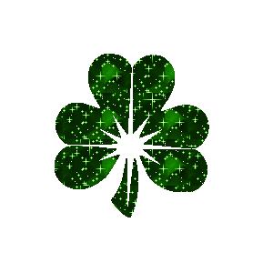Glittering St Patrick Leaf