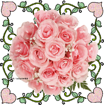Glittering Pink Flowers