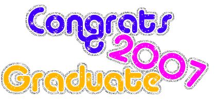 Congrats 2007 Graduate