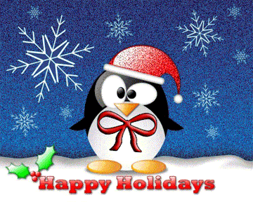 Penguin Happy Holidays