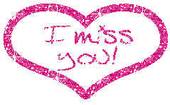 Elegant Heart And Miss You Graphic