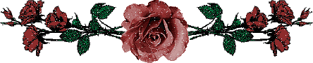 Chain Of Glittering Red Roses