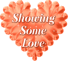 Twinkling Heart And Showing Love Graphic