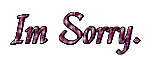 Scintillating Sorry Graphic