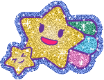 Big And Small Glittering Star Graphic