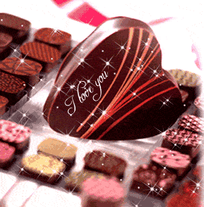Chocolate Sweet Heart Glitter
