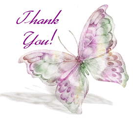Colourful Butterfly _ Thank You Graphic