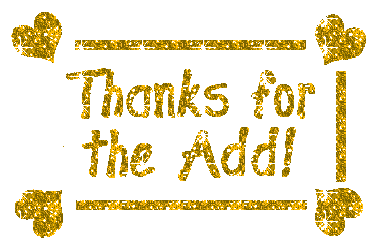 Golden Thanks For Add Graphic