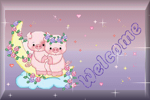 Cute Little Pigs - Welcome Glitter
