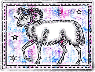 Zodiac Sign - Aries Glitter