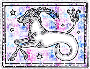 Zodiac Sign - Capricon Glitter