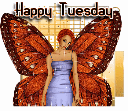 Happy Tuesday Glittering Angel