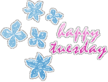 Happy Tuesday Shining Flower Image