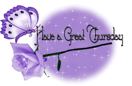 Have A Great Thursday Shining Purple Rose Image