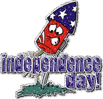 American Independence Day glitter Graphics